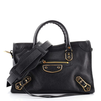 Balenciaga City Classic Metallic Edge Bag Leather Small