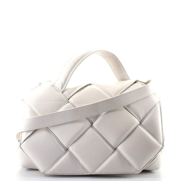 Bottega Veneta Top Handle Shoulder Bag Padded Maxi Intrecciato Leather