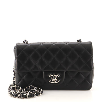 Chanel Classic Single Flap Bag Quilted Lambskin Mini
