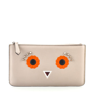 Fendi Hypnoteyes Zipped Key Pouch Leather