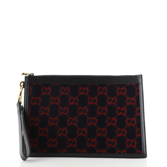 Gucci Wristlet Pouch GG Wool