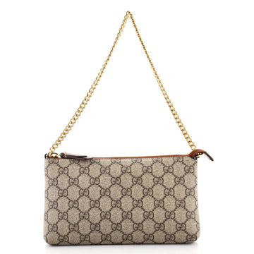 Gucci Chain Wristlet Wallet GG Coated Canvas