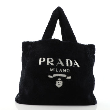 Prada Logo Tote Terry Cloth