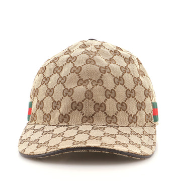Gucci Web Baseball Cap GG Canvas