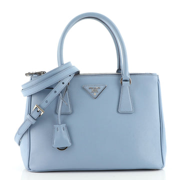 Prada Double Zip Lux Tote Saffiano Leather Mini