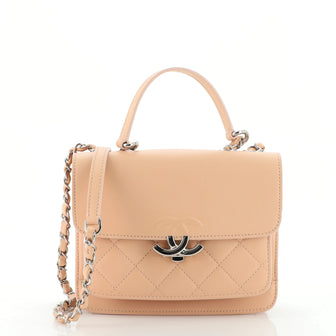 Chanel CC Box Flap Bag Quilted Caviar Mini