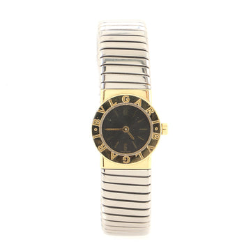 Bvlgari Tubogas Quartz Watch Stainless Steel and 18K Yellow Gold 19