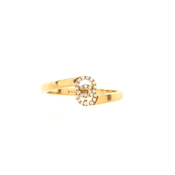 Gucci GG Running Band Ring 18K Yellow Gold Wide