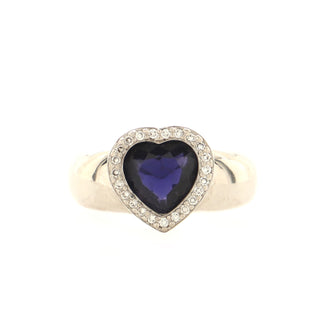 Piaget Doll Heart Ring 18K White Gold and Iolite with Diamonds
