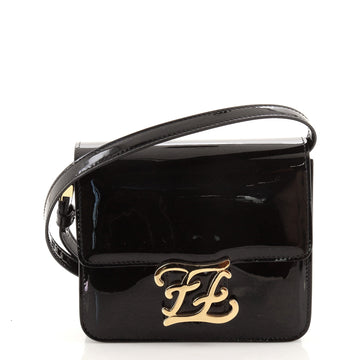 Fendi Karligraphy Crossbody Bag Patent