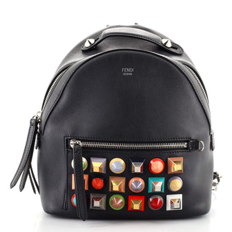 Fendi By The Way Backpack Studded Leather Mini