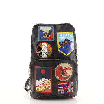 Louis Vuitton Avenue Sling Bag Alps Patches Damier Graphite