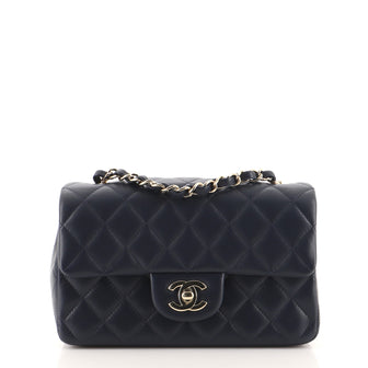 Chanel Classic Single Flap Bag Quilted Lambskin Mini