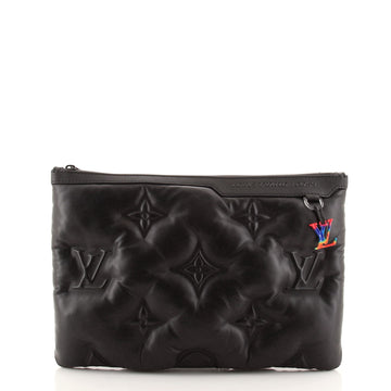 Louis Vuitton A4 Pouch Monogram Puffer Lambskin