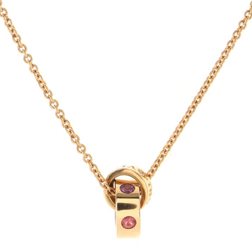 Bvlgari Roman Sorbets Pendant Necklace 18K Rose Gold with Amethyst and Pink Tourmalines