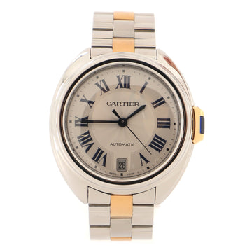 Cartier Cle de Cartier Automatic Watch Stainless Steel and Rose Gold 35