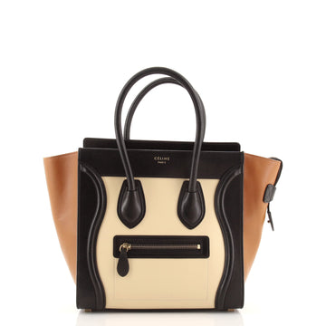 Celine Luggage Bag Smooth Leather Micro