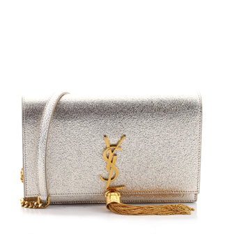 Saint Laurent Classic Monogram Tassel Chain Wallet Glitter