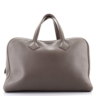Hermes Victoria II Travel Handbag Clemence 43