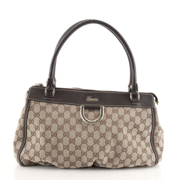 Gucci D-Ring Shoulder Bag GG Canvas Medium