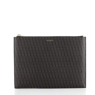 Saint Laurent iPad Case Monogram Coated Canvas