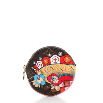 Louis Vuitton Round Coin Purse Limited Edition Vivienne Xmas Monogram Canvas