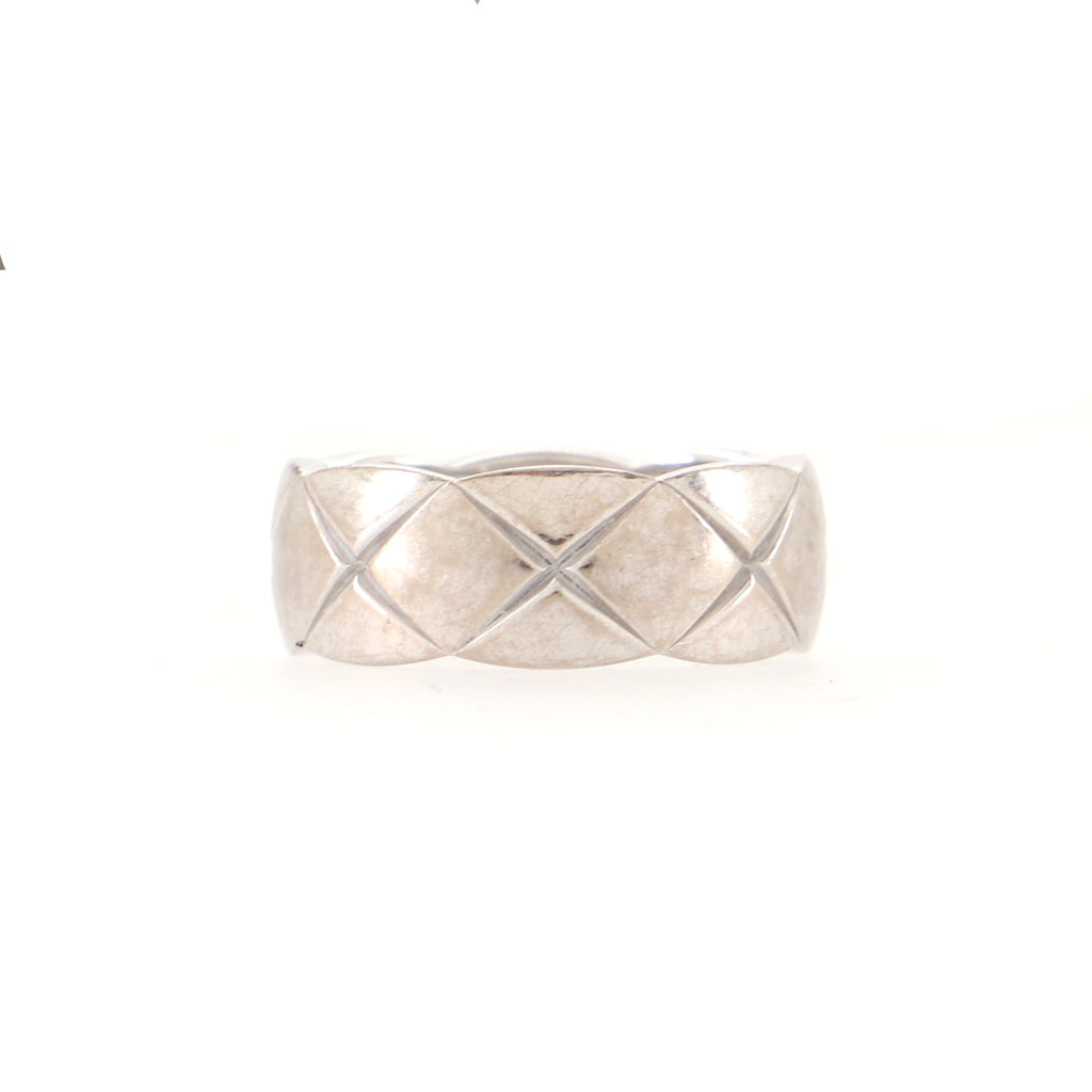 Chanel 18K Coco Crush Ring - 18K White Gold Band, Rings - CHA136297