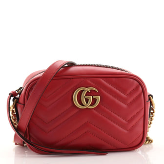Gucci GG Marmont Shoulder Bag Matelasse Leather Mini