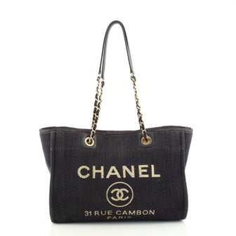 Chanel Deauville Tote Denim Small