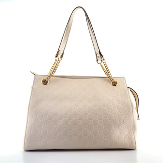 Gucci Soft Signature Shoulder Bag Guccissima Leather Large