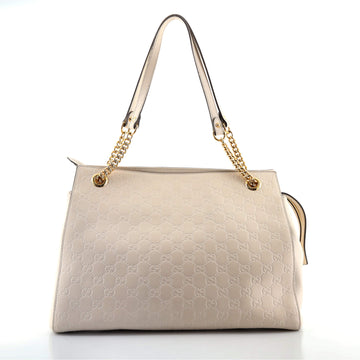 Gucci Soft Signature Shoulder Bag Guccissima Leather Large