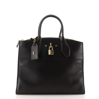 Louis Vuitton City Steamer Handbag Leather MM