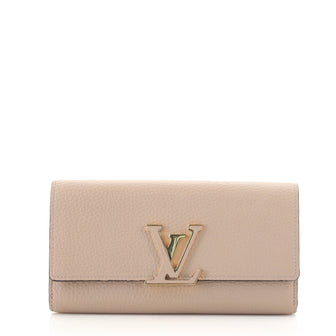 Louis Vuitton Capucines Wallet Leather
