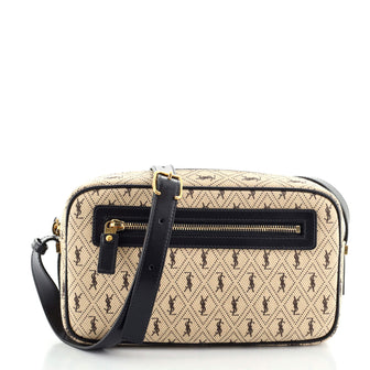 Saint Laurent Camera Bag Monogram All Over Canvas Small