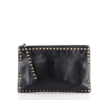 Valentino Rockstud Pouch Leather Large