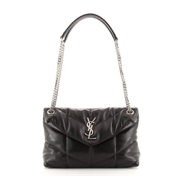 Saint Laurent LouLou Puffer Shoulder Bag Quilted Leather Small