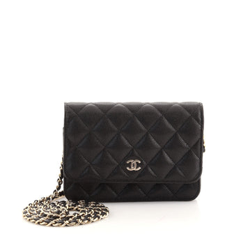 Chanel Wallet on Chain Quilted Caviar Mini