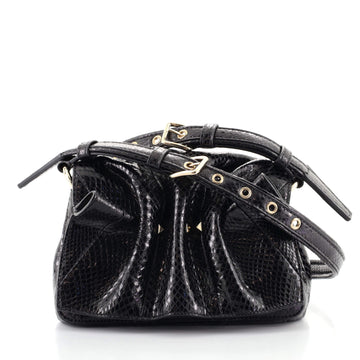 Valentino Bloomy Shoulder Bag Snakeskin Mini