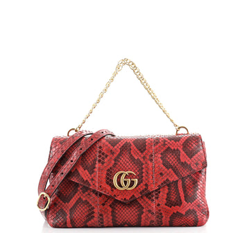 Gucci Thiara Double Shoulder Bag Python Medium