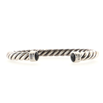 David Yurman Cable Classic Bracelet Sterling Silver with Onyx 7mm
