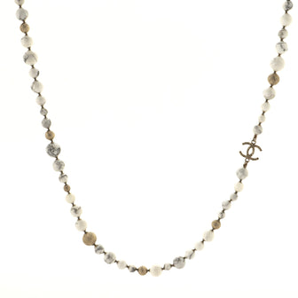 Chanel CC Long Necklace Magnesite and Metal