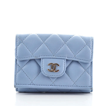 Chanel Double Sided Flap Wallet Quilted Lambskin Compact