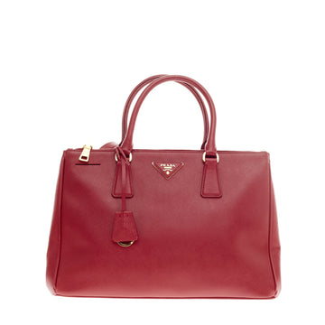 Prada Double Zip Lux Tote Saffiano Leather Small