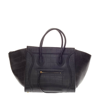 Celine Phantom Embossed Crocodile Medium