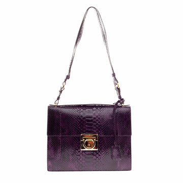 Salvatore Ferragamo Mya Shoulder Bag Python