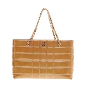 Chanel Chocolate Bar Tote Patent Large