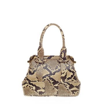 Judith Leiber Frame Handle Bag Python
