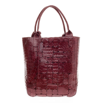 Nancy Gonzalez Patchwork Tote Crocodile