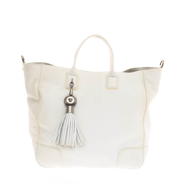 Versace Tassel Tote Leather 
