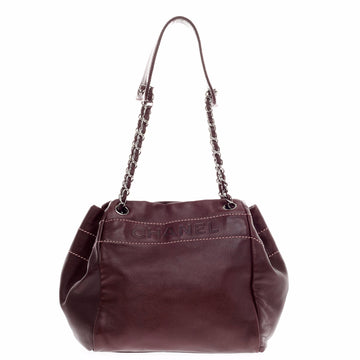 Chanel Vintage Drawstring Shoulder Bag Lambskin